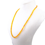 Orijinal Kehribar Taşı Bayan Kolye (3-4mm) - Görsel 3