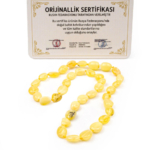 Sertifikalı Kehribar Bebek Kolye - Görsel 4
