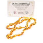 Sertifikalı Yetişkin Kehribar Kolye - Görsel 3