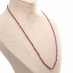 Garnet (Lal) Doğal Taş Bayan Kolye (2-3mm) - Görsel 2