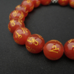 Kırmızı Akik Doğal Taş Feng Shui Şans Bileklik (10mm) - Görsel 6