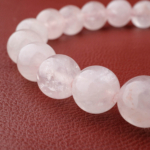 Madagaskar Pembe Kuvars Doğal Taş Bileklik (8mm) - Görsel 6