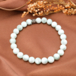 Yeşil Larimar Doğal Taş Bileklik (8-9mm)