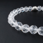 5A+Kalite Kristal Kuvars Taşı Faset Kesim Bileklik (6mm) - Görsel 4