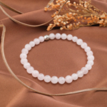 Pembe Kuvars Doğal Taş Bileklik (6mm)