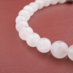 Pembe Kuvars Doğal Taş Bileklik (6mm) - Görsel 6