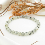 Prehnite Doğal Taş Bileklik (6mm)