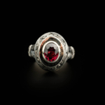 Garnet (Lal) Doğal Taş Gümüş Erkek Yüzük - Görsel 5