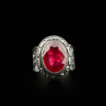 Yakut Doğal Taş Gümüş Erkek Yüzük (8,5ct) - Görsel 4