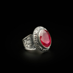 Yakut Doğal Taş Gümüş Erkek Yüzük (8,5ct) - Görsel 5