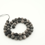Özel Silver Obsidyen Doğal Taş Dizi (8-9mm) - Görsel 3