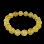 6A+ Kalite Özel Golden Prehnite Doğal Taş Bileklik (11-12mm) - Görsel 5
