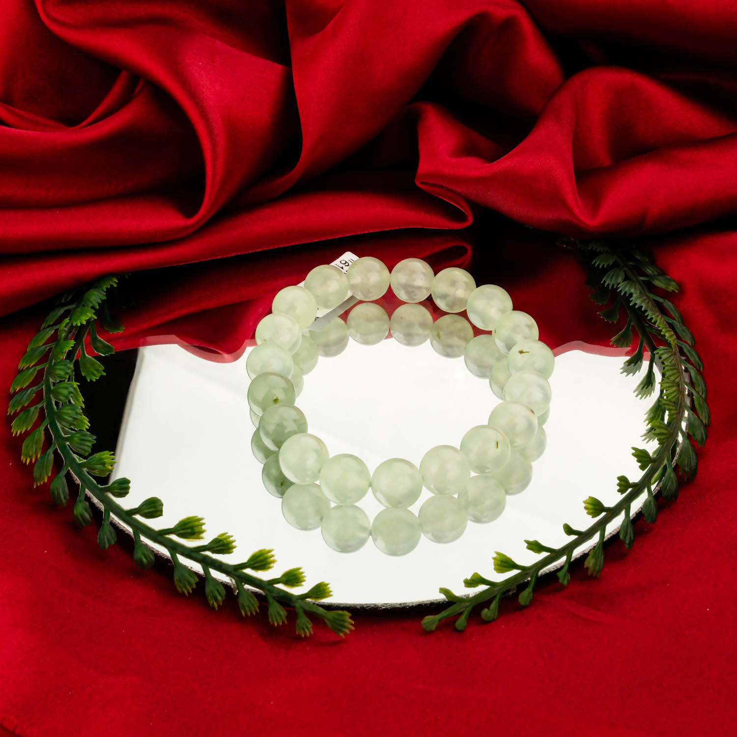 konya-dogaltas-evi-6a-kalite-prehnite-dogal-tas-bileklik-1.jpg 6A+ Kalite Prehnite Doğal Taş Bileklik (9-10mm) - Görsel 1