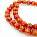 Kırmızı Akik Feng Shui (Şans) Doğal Taş Dizi (10mm) - Görsel 3