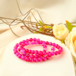 Pembe Akik Doğal Taş Dizi (6mm)
