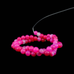 Pembe Akik Doğal Taş Dizi (6mm) - Görsel 5