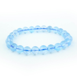 7A+ Kalite Blue Topaz Doğal Taş Bileklik (6-7mm) - Görsel 2
