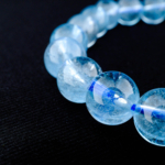 7A+ Kalite Blue Topaz Doğal Taş Bileklik (6-7mm) - Görsel 6
