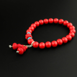 4A+Kalite Cinnabar-(Zinober) Taşı Özel Bileklik (8mm) - Görsel 5