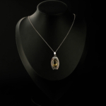 El Yapımı Altın Rutil Kuvars (Golden Healer) Taşı 925 Ayar Gümüş Erkek/Kadın (Unisex) Kolye - Görsel 2