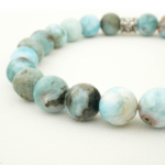 2A+Kalite Larimar Doğal Taş Bileklik (8mm) - Görsel 4