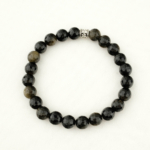 Gold Obsidyen Doğal Taş Faset Kesim Bileklik (8mm) - Görsel 3