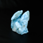 Orijinal Larimar Taşı El Oyması Carving İşçilik Yunus Obje - Görsel 3