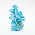 Orijinal Larimar Taşı El Oyması Carving İşçilik Yunus Obje - Görsel 2