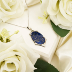 El Yapımı Lapis Lazuli Taşı 925 Ayar Gümüş Erkek / Kadın (Unisex) Kolye