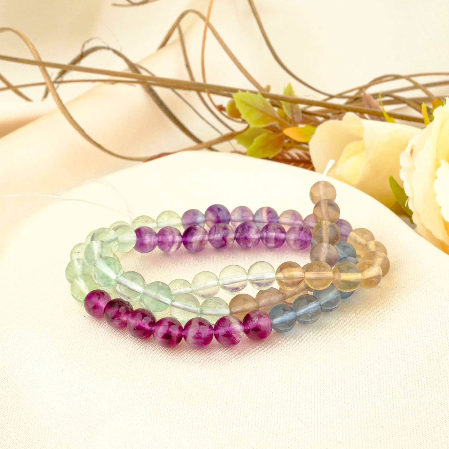 konya-dogaltas-evi-florit-dizi-90-0.jpg 5A+Kalite Rainbow Florit Doğal Taş Dizi (6mm) - Görsel 1
