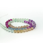 5A+Kalite Rainbow Florit Doğal Taş Dizi (6mm) - Görsel 2