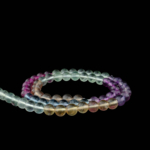 5A+Kalite Rainbow Florit Doğal Taş Dizi (6mm) - Görsel 5