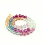5A+Kalite Rainbow Florit Doğal Taş Dizi (8mm) - Görsel 2