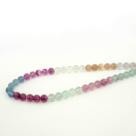 5A+Kalite Rainbow Florit Doğal Taş Dizi (8mm) - Görsel 4