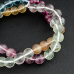 5A+Kalite Rainbow Florit Doğal Taş Dizi (8mm) - Görsel 6