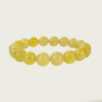 6A+ Kalite Özel Golden Prehnite Doğal Taş Bileklik (11-12mm) - Görsel 2