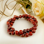 Kırmızı Snake Jasper Doğal Taş Dizi (8mm)