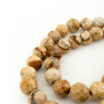 Kahverengi Jasper Faset Kesim Doğal Taş Dizi (8mm) - Görsel 3