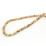 Kahverengi Jasper Faset Kesim Doğal Taş Dizi (8mm) - Görsel 4