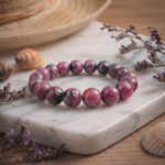 6A Kalite Ruby Zoisit (Yakutlu Anyolit) Doğal Taş Bileklik (11-12mm)