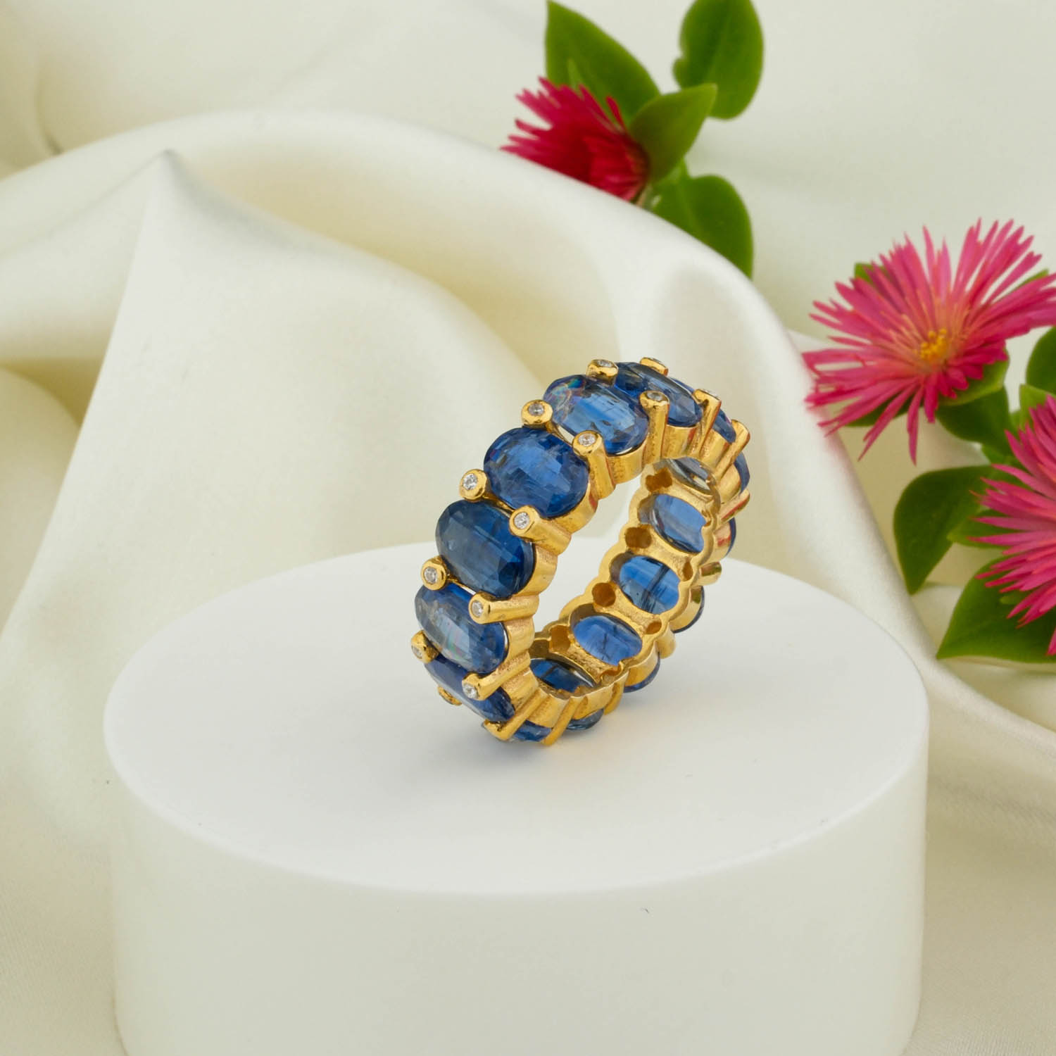 konya-dogaltas-evi-kyanite-yuzuk-6-0.jpg Kyanit (Kiyanit) Tamtur Doğal Taş Gümüş Gold Bayan Yüzük - Görsel 1