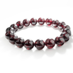 5A Kalite Lal (Garnet) Doğal Taş Bileklik (9-10mm) - Görsel 2