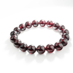 5A Kalite Lal (Garnet) Doğal Taş Bileklik (9-10mm) - Görsel 5