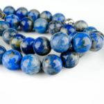 Orijinal Lapis Lazuli Doğal Taş 33 Metal Tesbih (8mm) - Görsel 4