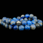 Orijinal Lapis Lazuli Doğal Taş 33 Metal Tesbih (8mm) - Görsel 6