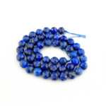 4A Kalite Lapis Lazuli Faset Kesim Doğal Taş Dizi (8mm) - Görsel 2