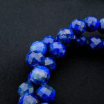 4A Kalite Lapis Lazuli Faset Kesim Doğal Taş Dizi (8mm) - Görsel 6