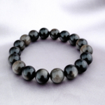 Orijinal Silver Obsidyen Doğal Taş Bileklik (10mm) - Görsel 5