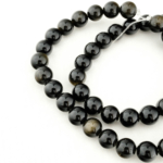 Gold Obsidyen Doğal Taş Dizi (8mm) - Görsel 3