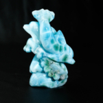 Orijinal Larimar Taşı El Oyması Carving İşçilik Yunus Obje - Görsel 5